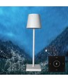 LED bordslampa inkl. trådös laddning - Vit, IP54 Inomhus/utomhus, touchdimbar