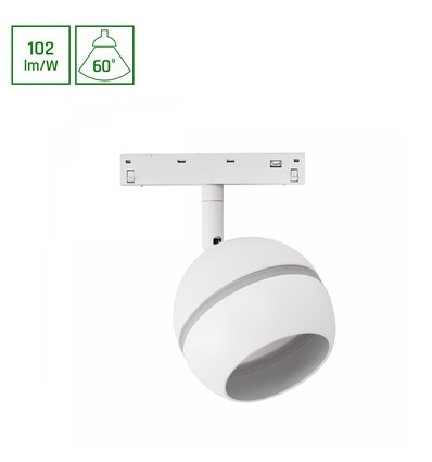 10W SHIFT BASIC GLOBE RING skenspot, 48V - 2700K, IP20, 48V DC, 2 års garanti