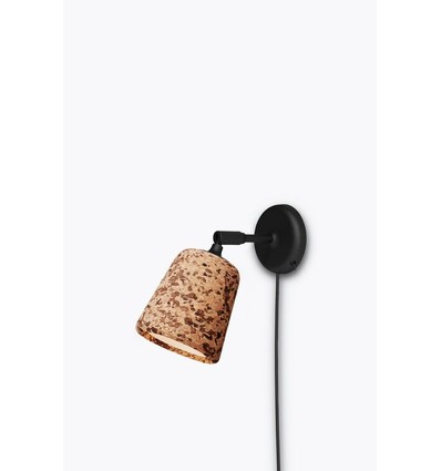 Outlet: Material Vägglampa för E14 i Rå Kork - New Works