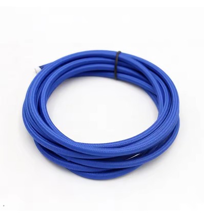 5m textilsladd 2x0,75 mm² - 230V, blå