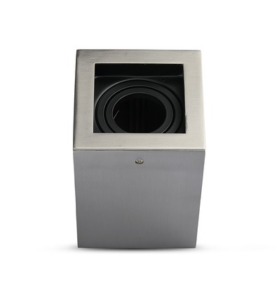 GU10 infällnadsspot, fyrkantig - Satin nickel, aluminium, utan ljuskälla