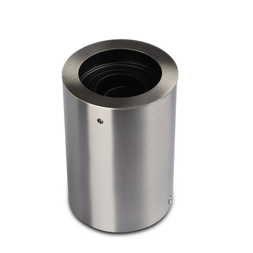 GU10 Vägg/takmonterad spot - Satin nickel, rund, IP20 inomhus, utan ljuskälla