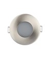 GU10 infälld downlight, Satin nickel - Rund, IP54, Hål: Ø7,5 cm, Mått: Ø8,4 cm, utan ljuskälla