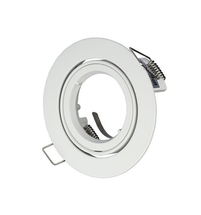 MR16/GU10 Downlight-kit - Utan ljuskälla, vit, hål: Ø8,5 cm, mått: Ø9,5 cm