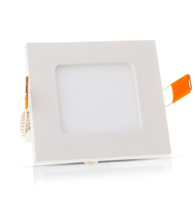 6W 12x12cm LED infälld panel - Hål: 11x11 cm, Mått: 12x12 cm