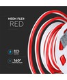 10m 8W/m Röd Neon Flex LED - 24V, IP65, 9x16,5mm