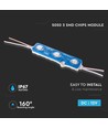 0,72W Grön LED modul - 12V, IP67 vattentät, 3 SMD chips