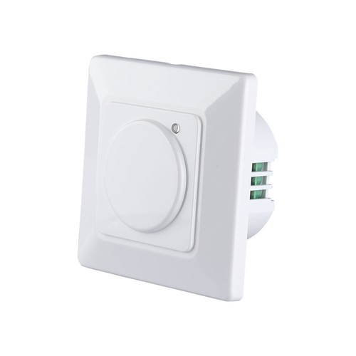 Mikrovågsrörelsesensor för vägginbyggnad - max 300W LED, IP20, vit, justerbar tid och ljusstyrka