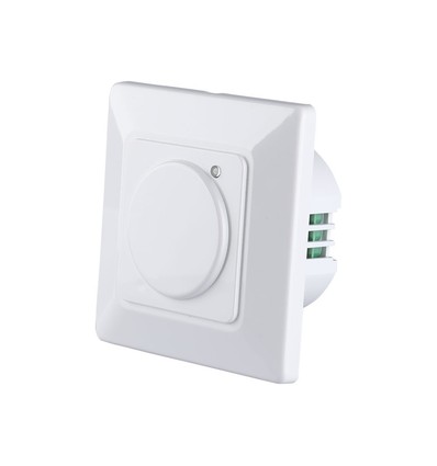 Mikrovågsrörelsesensor för vägginbyggnad - max 300W LED, IP20, vit, justerbar tid och ljusstyrka