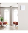 Mikrovågsrörelsesensor för vägginbyggnad - max 300W LED, IP20, vit, justerbar tid och ljusstyrka