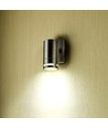 GU10 vägglampa i rostfritt stål - IP44 utomhus, glas, utan ljuskälla