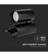 30W 3-fas skenspot, RA95 - Svart, 6400K, 24 grader, 5 års garanti