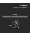 150cm 50W LED Linear Master Trunking - 160lm/W, 90° lins, dimbar, 4000K, modulärt system