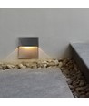 3W LED-spot för trappor - IP65, svart, 4000K, 210lm, utanpåliggande