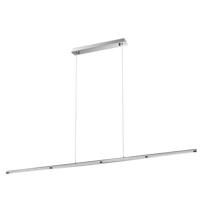 36W LED designer pendellampa i krom - 182cm, 2700lm, 4000K, IP20