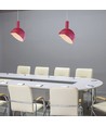 E14 pendelupphäng med rosa aluminiumskärm - Max 60W, plast och aluminium, 5 års garanti
