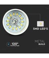 7W vit LED pendellampa - Ø25cm, akryl, 3000K, inkl. ljuskälla