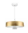 7W LED pendel, guld akrylskärm - Ø34cm, 3000K, 400lm, IP20