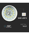 7W LED pendel, guld akrylskärm - Ø34cm, 3000K, 400lm, IP20