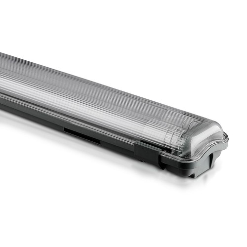 150cm 44W T8 vattentät komplett LED-armatur - IP65, 6400K, 2x22W, kallvit