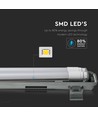 150cm 44W T8 vattentät komplett LED-armatur - IP65, 6400K, 2x22W, kallvit