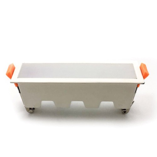 10W LED linjärt infällt panel - 750lm, 138x32mm, vit kant, varmvit, IP20