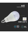 2 st. E27 15W LED lampa - A65, 6400K, 1350lm, ersätter 90W