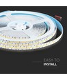 10m 15-18W/m Samsung LED strip, 240 LED/m - 24V, IP20, 6400K, 1600lm/m