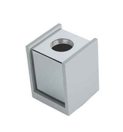 GU10 - grå betong, metall gips yta med krom botten (fyrkantig)