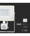 30W LED strålkastare med sensor, Samsung LED - IP65, vit, 6400K