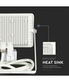 30W LED strålkastare med sensor, Samsung LED - IP65, vit, 6400K