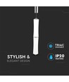32W LED Designer Double Long pendel, dimbar - 3000K, vit, 2100lm, Triac dimbar
