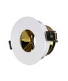 GU10 infälld spot - Rund, vit/guld, aluminium, hål: Ø7,5 cm, mått: Ø8,3 cm