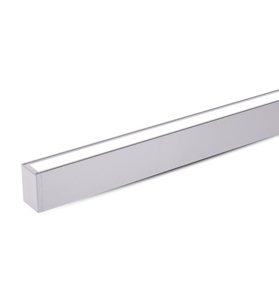 120cm 60W Samsung LED linjär armatur, Up/Down - 6000lm, dimbar, silver, inkl. wireupphäng