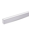 120cm 60W Samsung LED linjär armatur, Up/Down - 6000lm, dimbar, silver, inkl. wireupphäng
