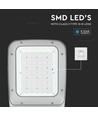 120W LED gatubelysning - 130lm/W, IP65, Samsung LED chip, Inventronics driver, grå