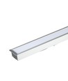 120cm 40W LED linjär infälld armatur - Samsung LED chip, 120cm, silver, 5 års garanti