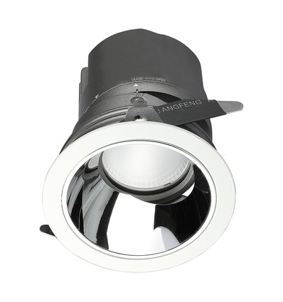 6W LED COB Hotel Downlight, RA95 - CREE chip, silver reflektor, justerbar, infälld spot