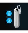 Bluetooth headset med mikrofon, vit - 170mAh batteri, 10-12 timars speltid, in-ear design