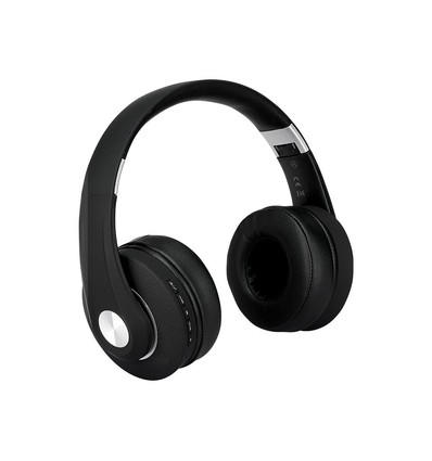 Trådlösa Bluetooth-hörlurar, svart - 12 timmars speltid, hopfällbar