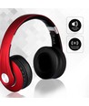 Bluetooth trådlösa hörlurar - Röd, upp till 12 timmars speltid, Micro SD och AUX-ingång