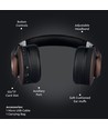 Trådlösa Bluetooth-hörlurar med justerbar bygel - 12 timmars speltid, brun