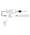 LEDlife rWave mini-kontroller - 12V (60W), 24V (120W), med DC-kontakt