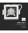 4W kvadratisk LED downlight, Samsung chip, RA90 - 5700K, 12 grader, hål: 45x45mm