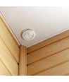 PIR taksensor för inbyggnad, 360° - Vit, 400W LED, 8m räckvidd, IP20