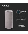 GU10 vägglampa i betong - Mörkgrå, IP20, 2x GU10, max 35W, upp/ned ljus
