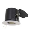 GU10 brandgodkänd downlight - Vit, twist & lock, brandhämmande 30/60/90 min, Hål: Ø7,5 cm, Mått: Ø9 cm, utan ljuskälla