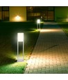 10W LED trädgårdslampa, vit - Samsung LED chip, IP65, 6400K, 80cm hög