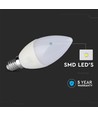 5,5W LED kronljus E14 - Glödlampa, Samsung Chip, 6400K, Dimbar