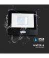 30W LED strålkastare med PIR sensor - Samsung LED chip, IP65, svart, 1m kabel, utomhus